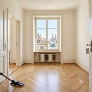 Besenrein geräumte Wohnung in der Schweiz nach einer professionellen Haushaltsauflösung.